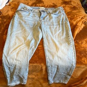 Madewell Light Wash Jeans, size 16W